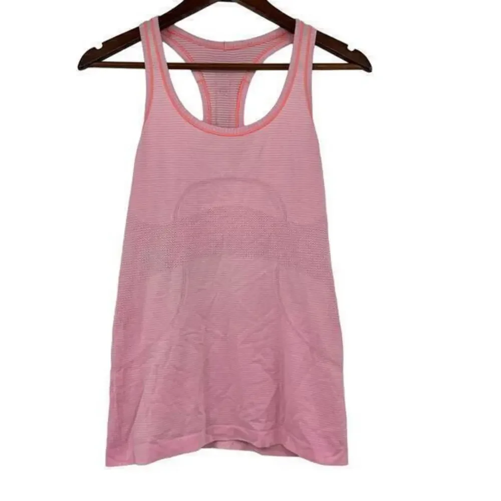Lululemon Swiftly Tank Top Womens light Pink Racerback stretch athleisure size 8